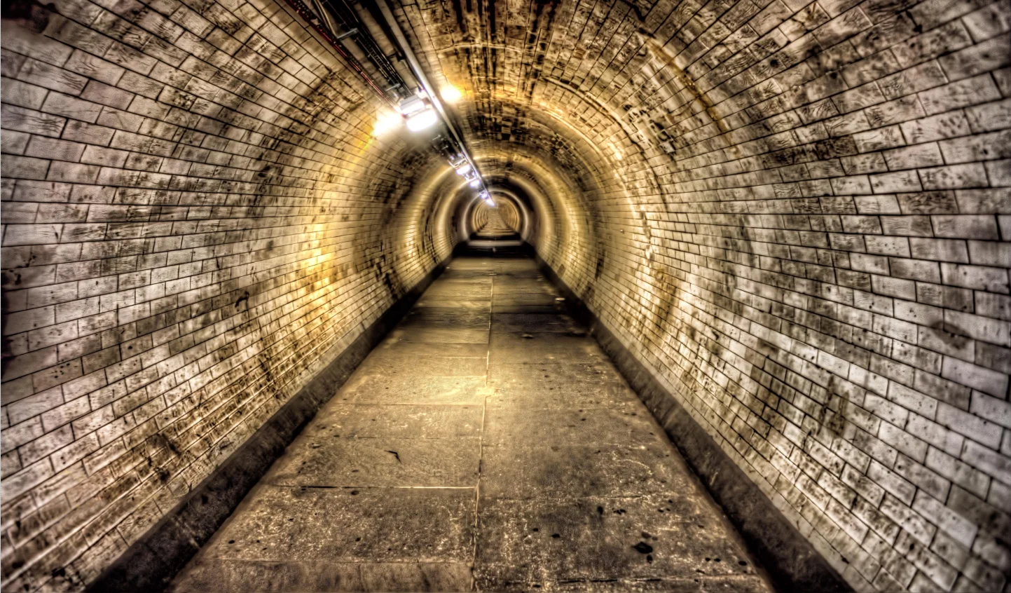 

Custom wallpaper photo 3D industrial wind cave brick wall tunnel background wall home decoration murals 3d wallpaper