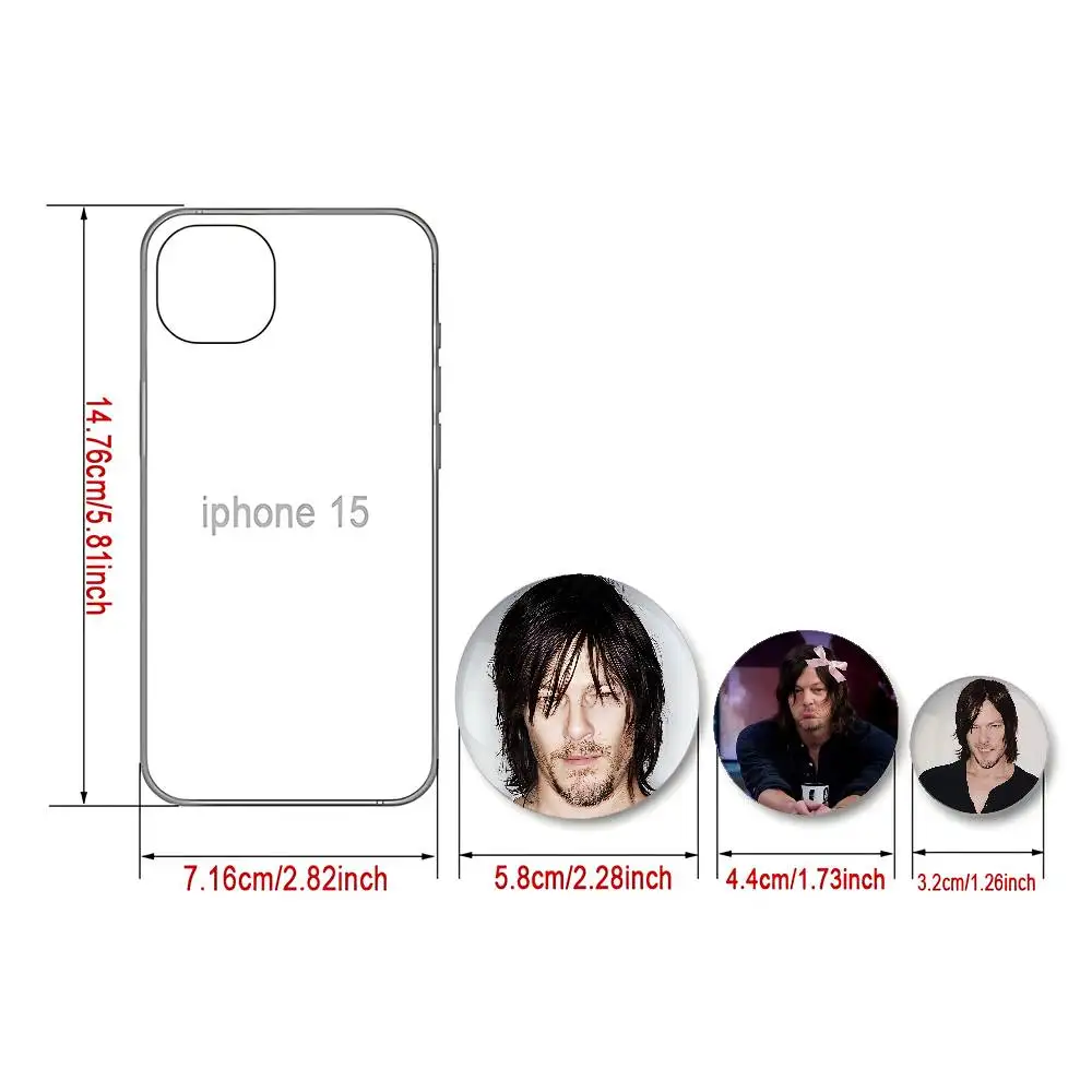 Retro Daryl Dixon Badges Fashion New Hip Hop Versatile Round Metal Badge Cartoon Pin Gift Wholesale