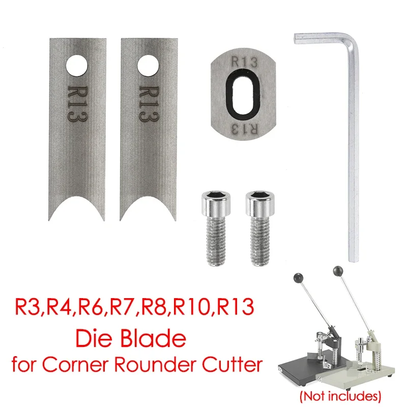 Cortador de Canto e Lâminas Máquina de Filé de Corte Manual Ferramentas Manuais Peças de Reposição r3 r4 r6 r7 r8 R10 R13