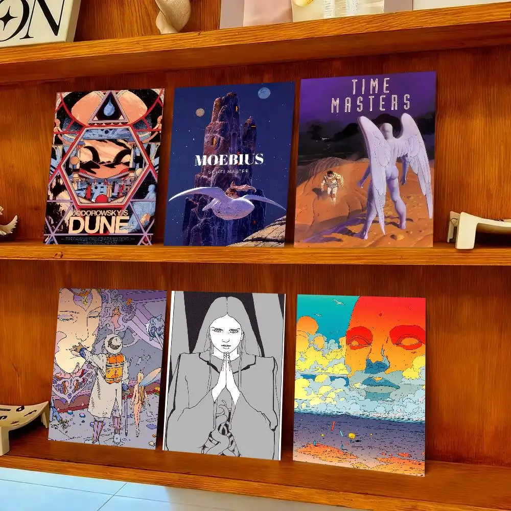 Cartoonist Moebius ART, impresiones y carteles de buena calidad, pegatina de papel impermeable, carteles para cafetería y bar, pegatinas de pared