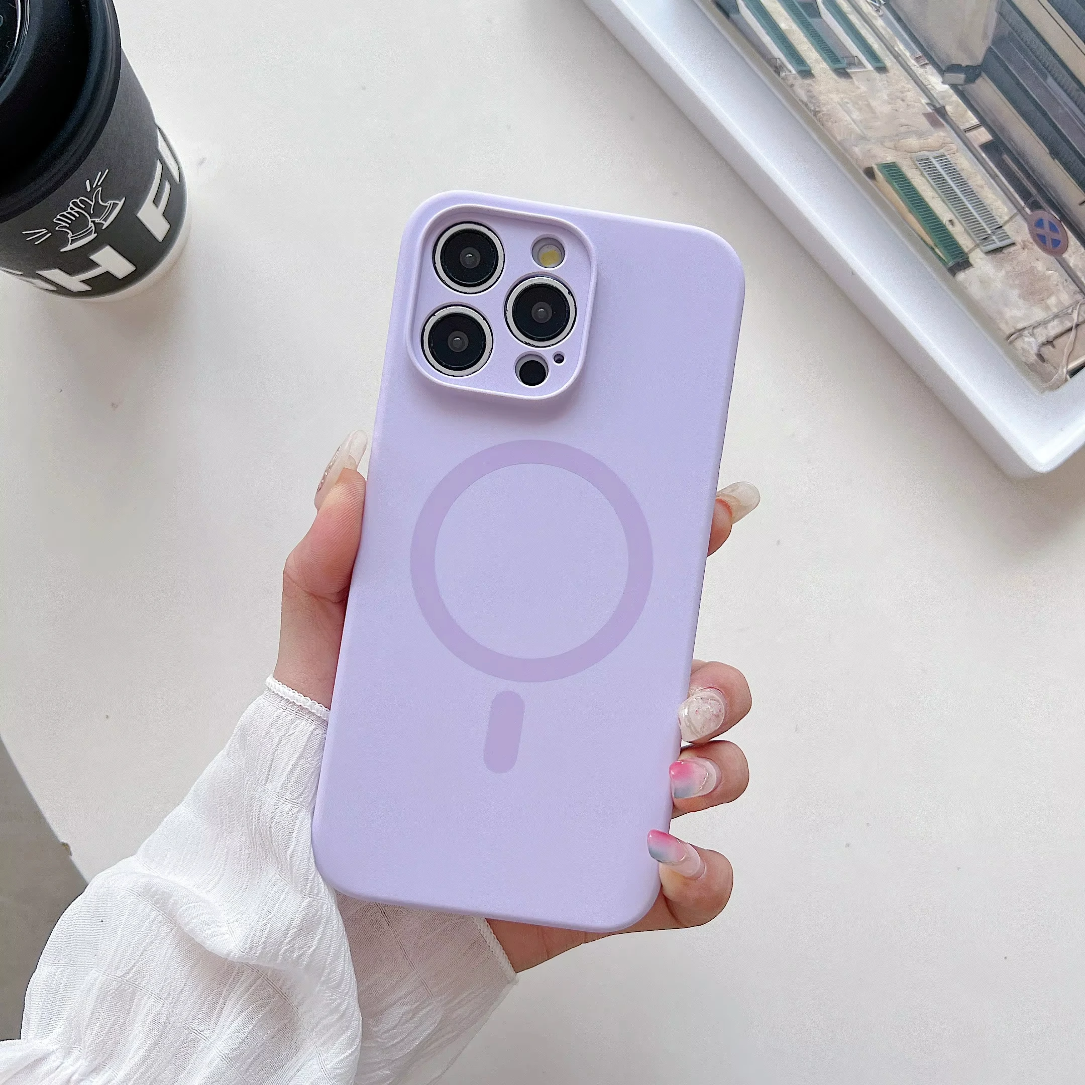Fashion Bright Fluorescent Liquid Silicone Magnetic for Magsafe Case For iPhone 16 15 14 13 Pro Max Wireless Charge Candy Cover