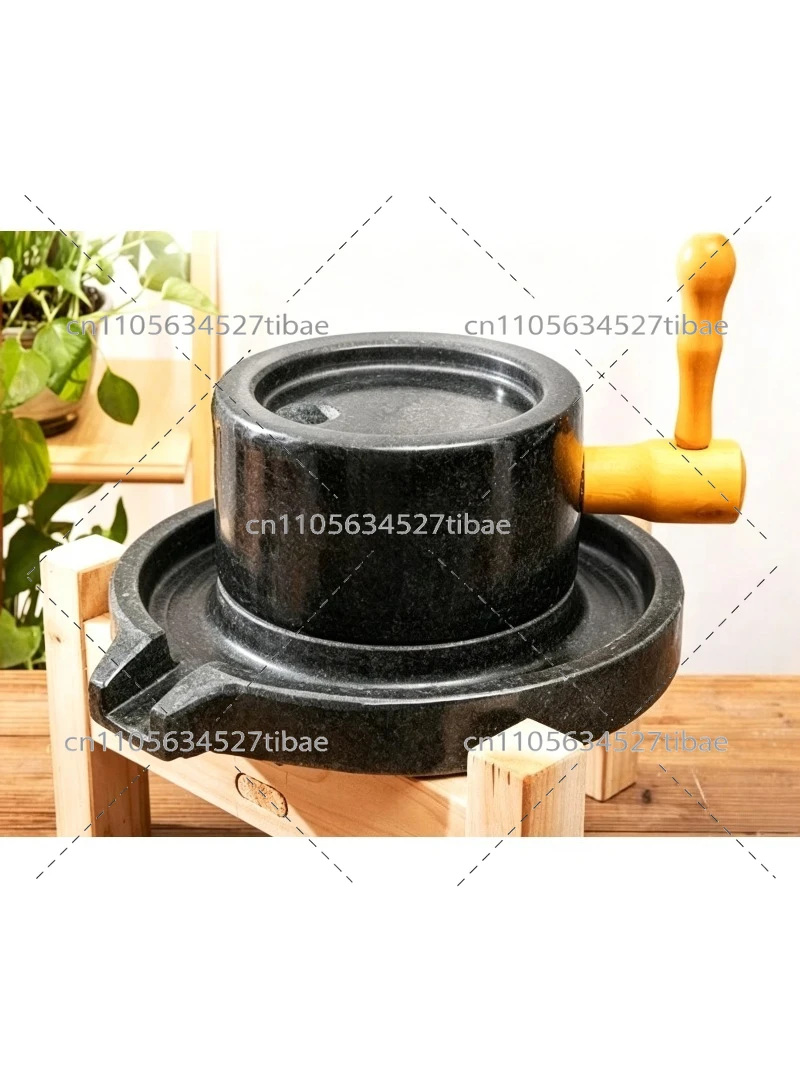 17*27cm Wholesale Sesame Grain Cocoa Wheat Grinder Spice Grinding Crusher Granite Stone Mill