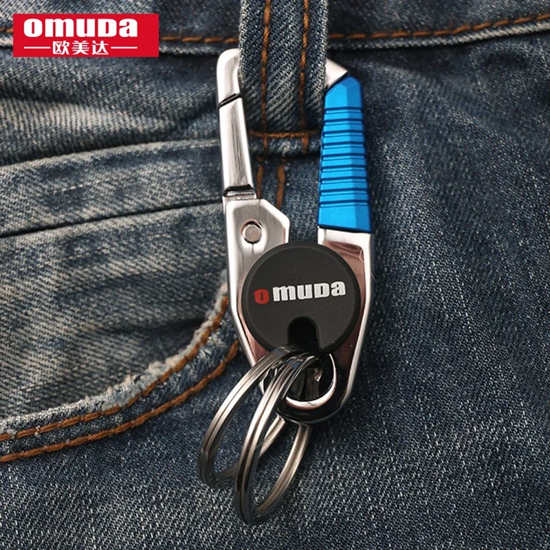 Omuda Fashion Keychains For Men Keyring  Birthday Gift  Zinc Alloy Metal Key Ring Car Styling Auto Car Accessories