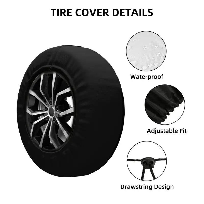 Custom Compass With World Map Spare Tire Cover for Pajero Jeep RV SUV Camper Car Navigate AdventureWheel Protector Covers