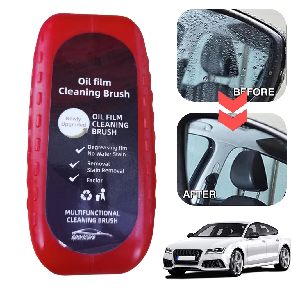 Windshield Oil Film Cleaner Car Glass Sponge Cleaning Brush Removes Dirt Glass Oil Film Cleaning Brush Car Glass Oil Film Wiping