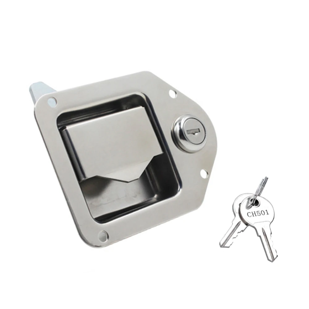 

Door Lock For Control Cabinets Toolboxes Power Distribution Cabinets Trailers Trucks Car Door Locks Silver High Quality