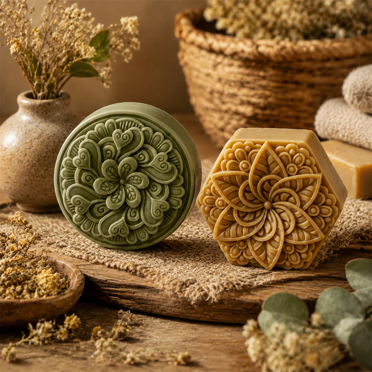 Soap Making For Beginners Book - Силиконовая форма для мыла с тисненым