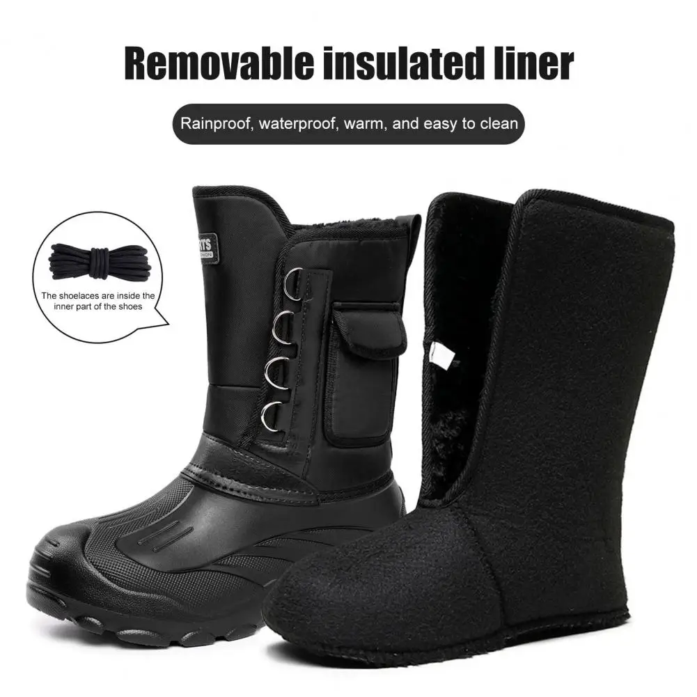 

Men Winter Snow Boots Platform Fishing Shoes Snow Trekking Shoes Male Outdoor Walking Fishing Men Sneakers Men Boots Rain Shoes