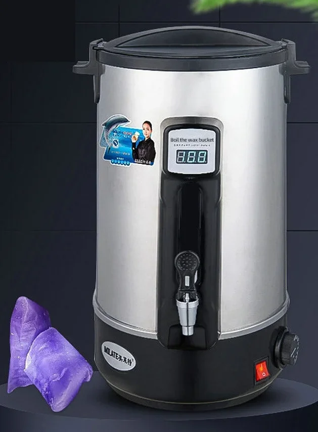 12L  Electric Hot Wax Machine Wax Boiling Barrel Wax Beans Bead Heating Melting Machine Heater