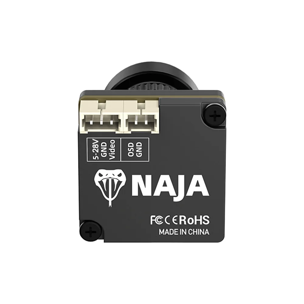 Cámara Axisflying NAJA FPV 1500TVL Visión nocturna 16:9/4:3 NTSC/PAL Baja latencia HD 125 °   Gran angular para accesorios de drones RC FPV