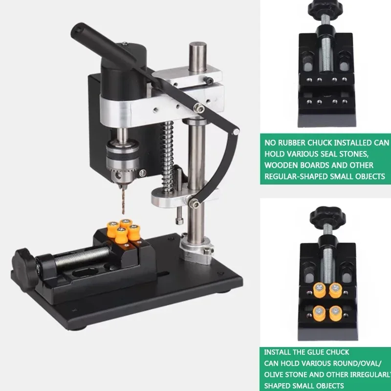 Micro perceuse d'établi de bureau, banc à vitesse Variable cc, perceuse électrique, poinçonneuse, perceuse de précision, Table de forage