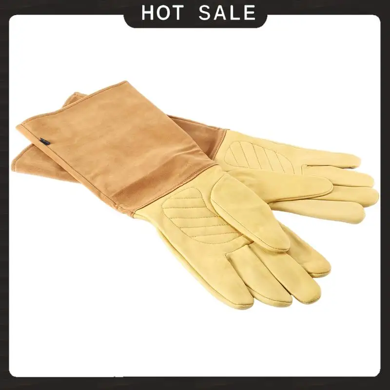 

24-Hour Delivery Gardening Gloves For Women And Men Thron Proof Rose Pruning Cow Leather Gloves With Long Forearm Protection Gau