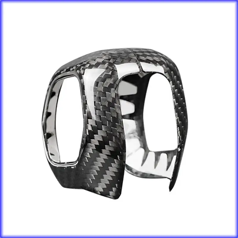 

A82E-Carbon Fiber Car Gear Shifter Head Decoration Shell Cover For Ford Bronco 2021 2022 2023 Interior Accessories