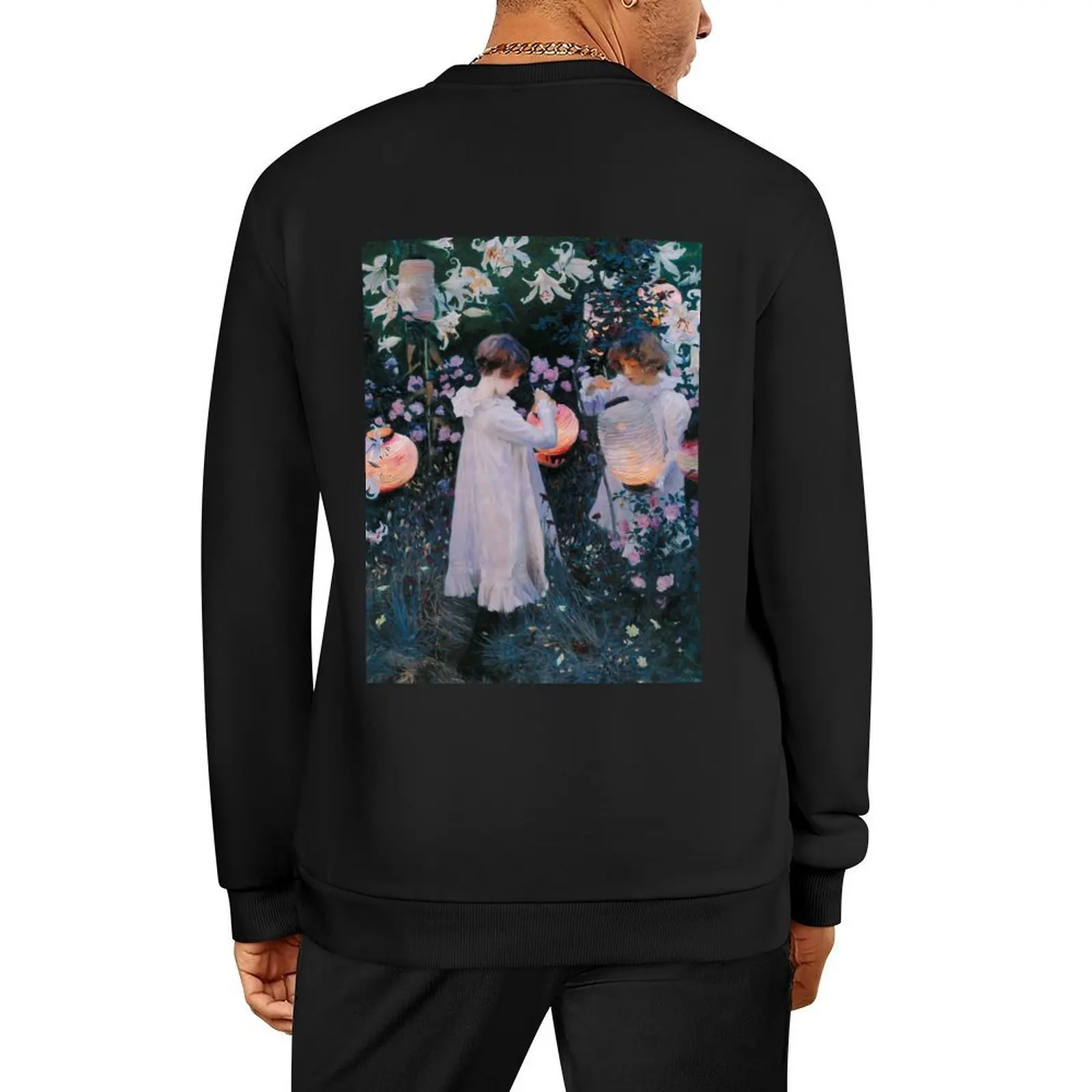 

John Singer Sargent - Carnation, Lily, Lily, Rose Pullover blouse autumn new products men's clothes pullover