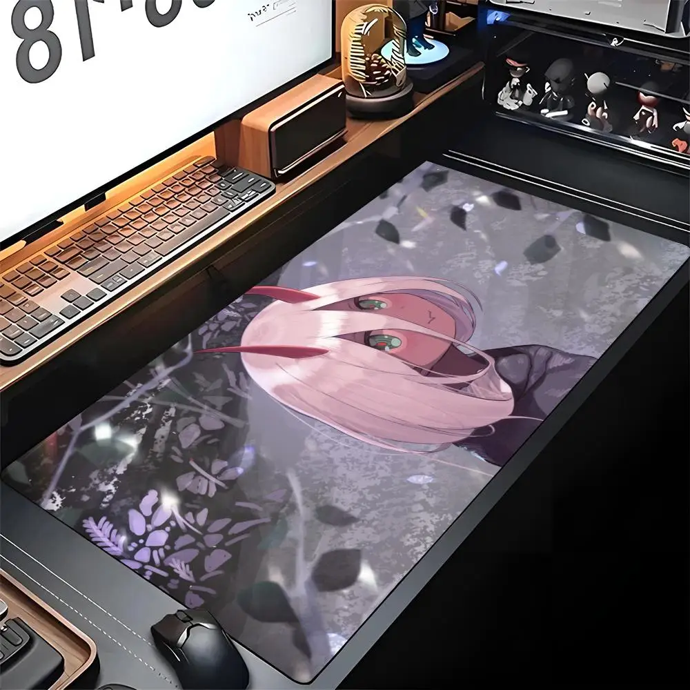 

Darling In The FranXX Mouse Pad Gaming Locking Edge Big Computer Gamer Large Rubber Art Mousepad Laptop Anime Desk Mat