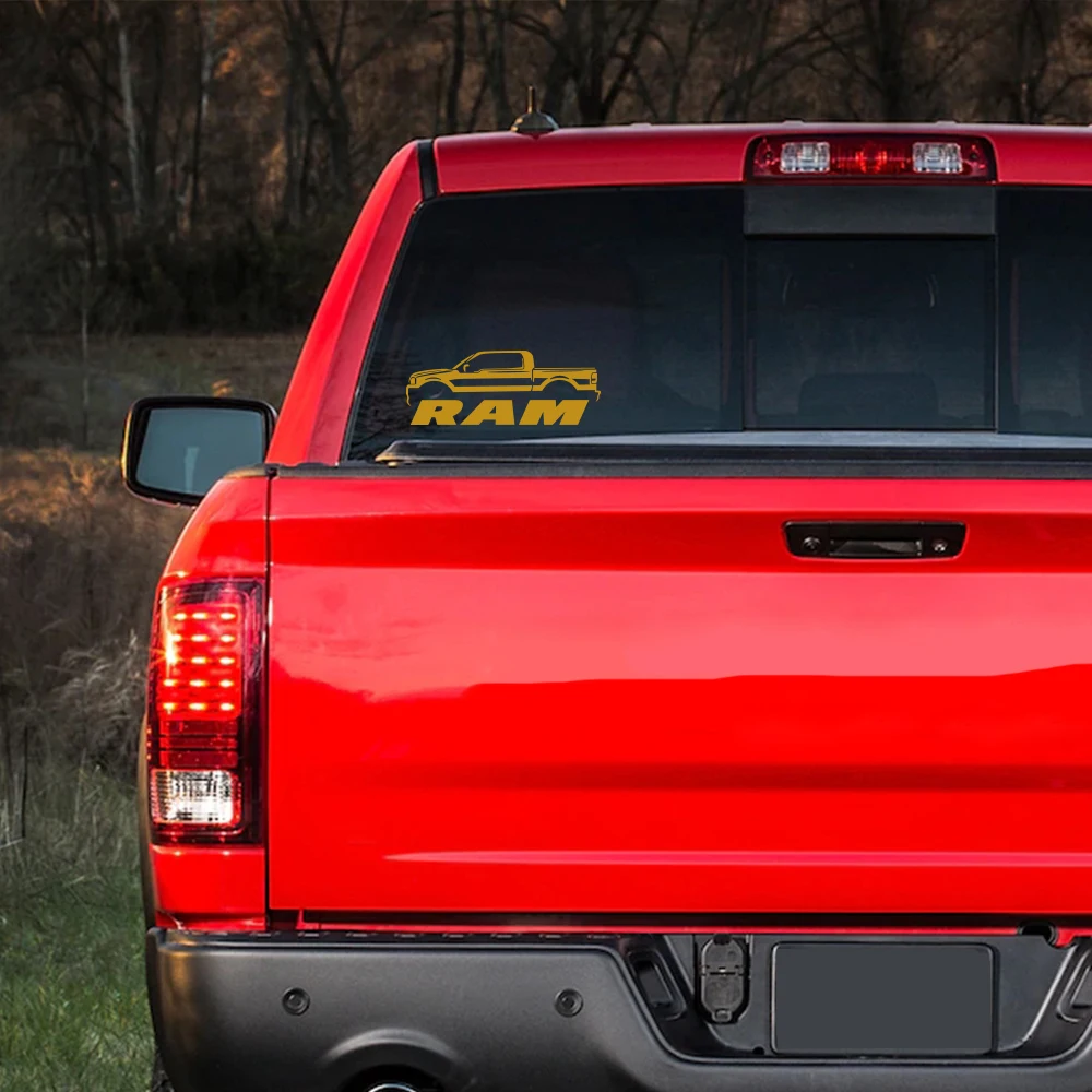 Car Window Side Sticker For Dodge RAM 1500 2500 3500 Rebel Pickup Style Decals Truck Vinyl Decor Cover Auto Tuning Accessories