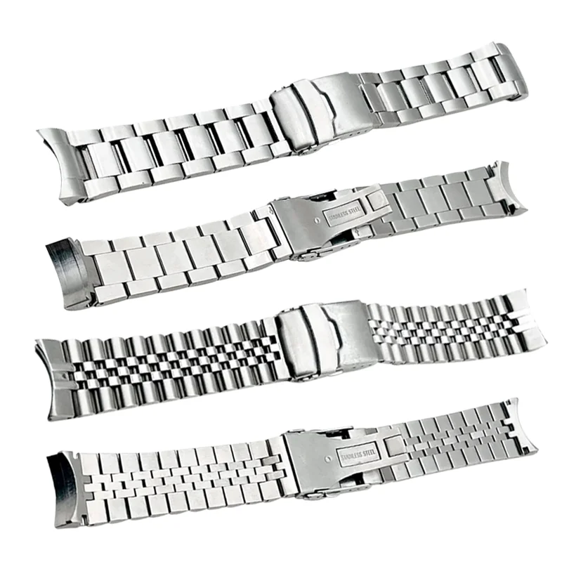 

Seiko SKX007 SRPD 22mm Watch Band Stainless Steel Watch Strap Solid Arc Ends Bracelets Folding Buckle Replace Watch Bracelet