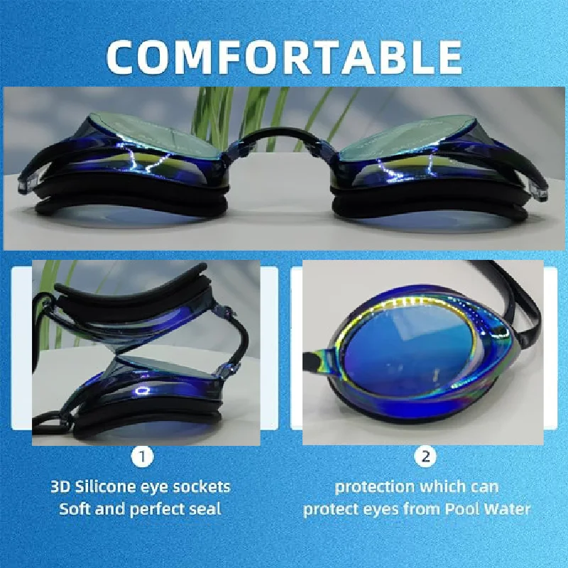 ARENA-gafas de natación profesionales para hombres y mujeres, protección UV antivaho, gafas impermeables a prueba de fugas, gafas de silicona