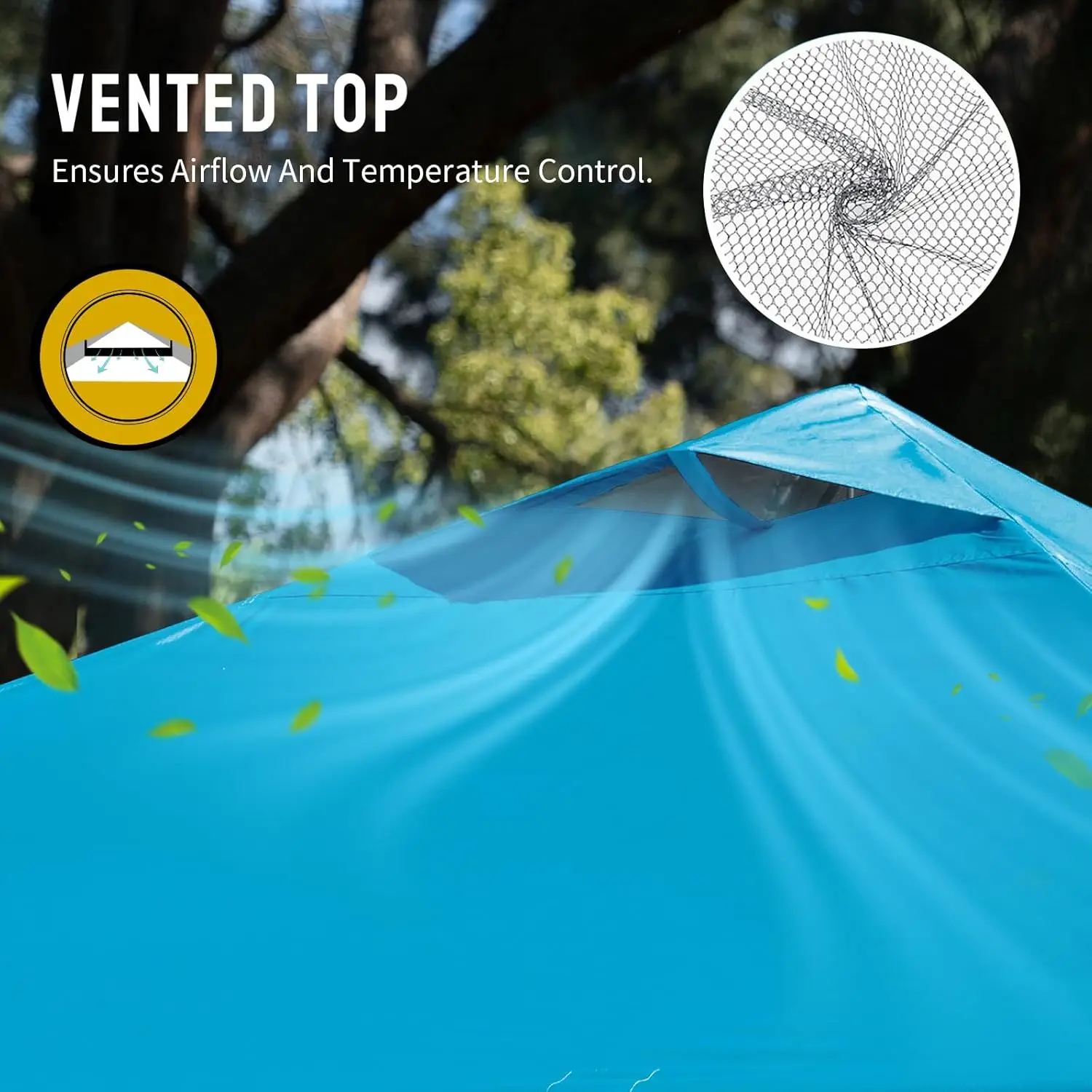 Coroa Shades 10x10 Pop Up Canopy - Tenda de praia com configuração de um impulso - Guarda-sol externo para eventos, festas