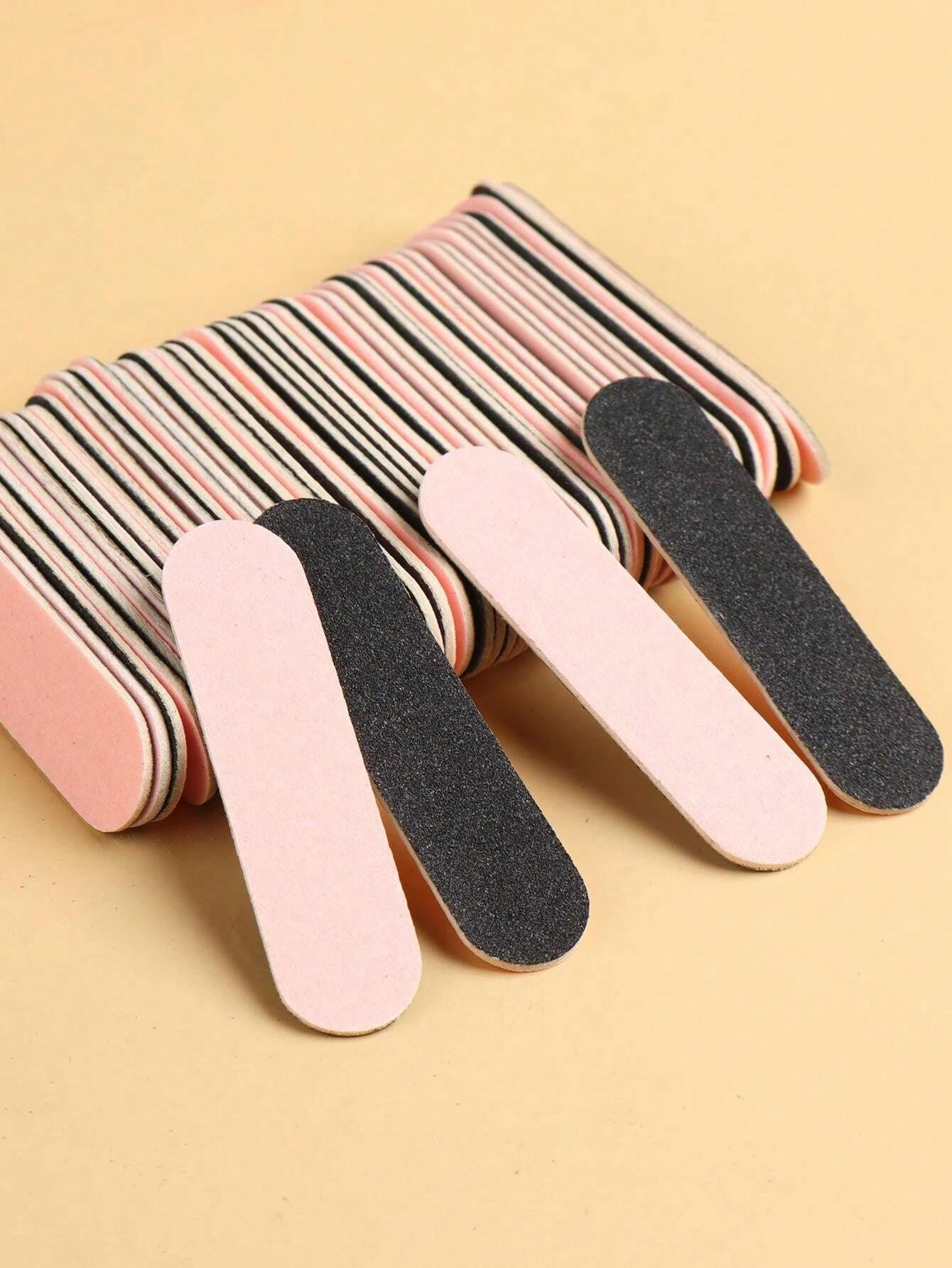 Mini limas de uñas de 100 Uds., tampones de uñas de doble cara, herramientas bonitas para el cuidado de las uñas para mujeres, regalos de fiesta de cumpleaños, decoraciones de boda