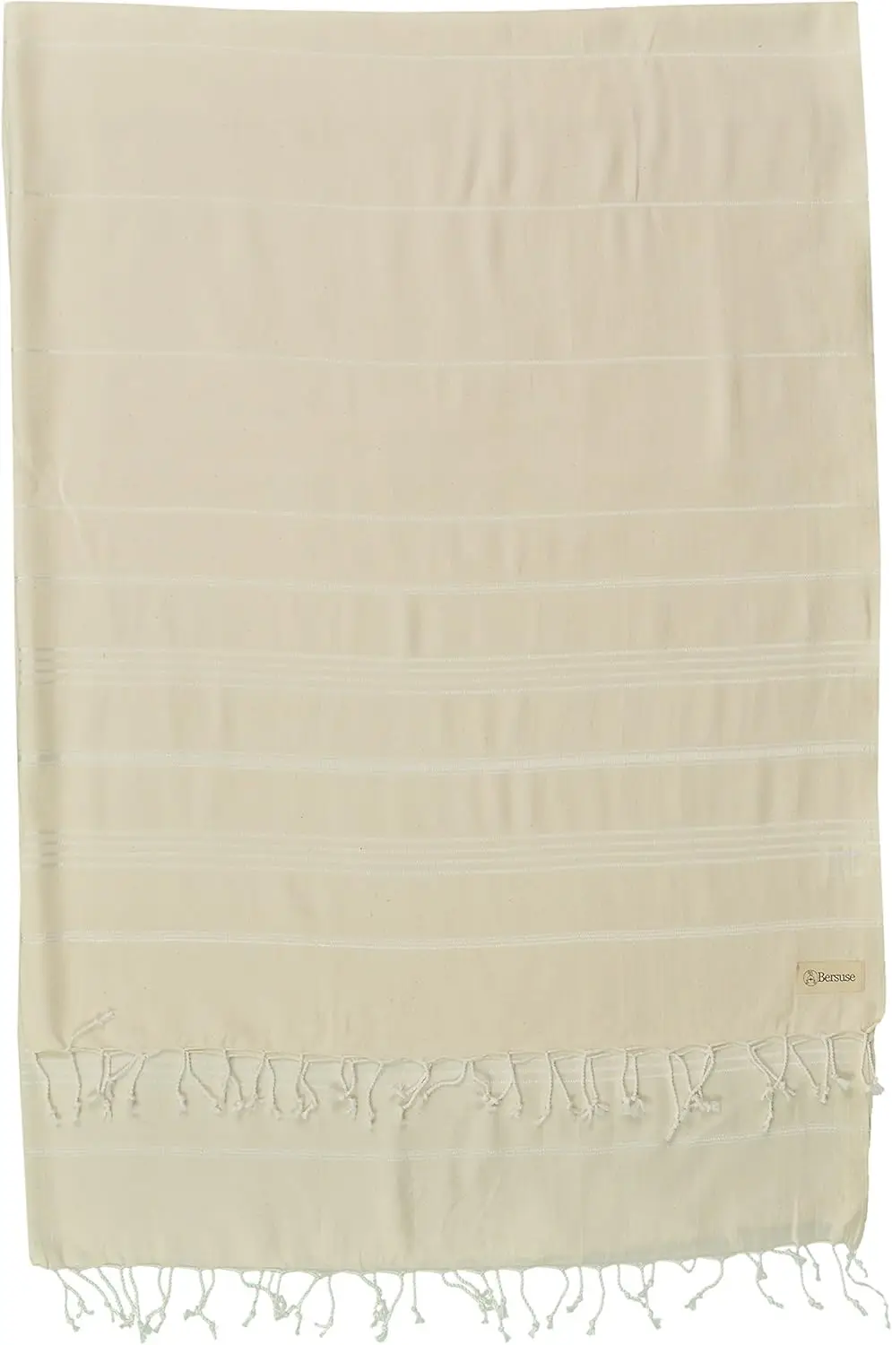 

Turkish Towel 100% Cotton Extra-Large Quick-Dry Lightweight Beach Blanket 61x82 Inches Natural