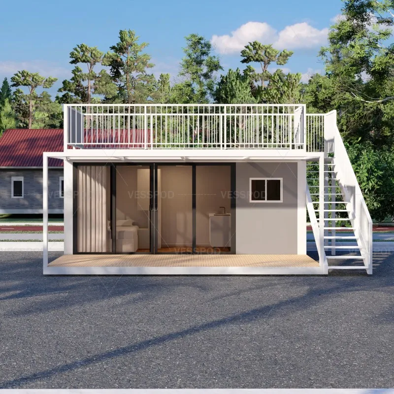 Garden Landscape Foldable Prefab House Mini Size Ground Pressure Prefab Container Home Garden Studio Greening Project Rest House
