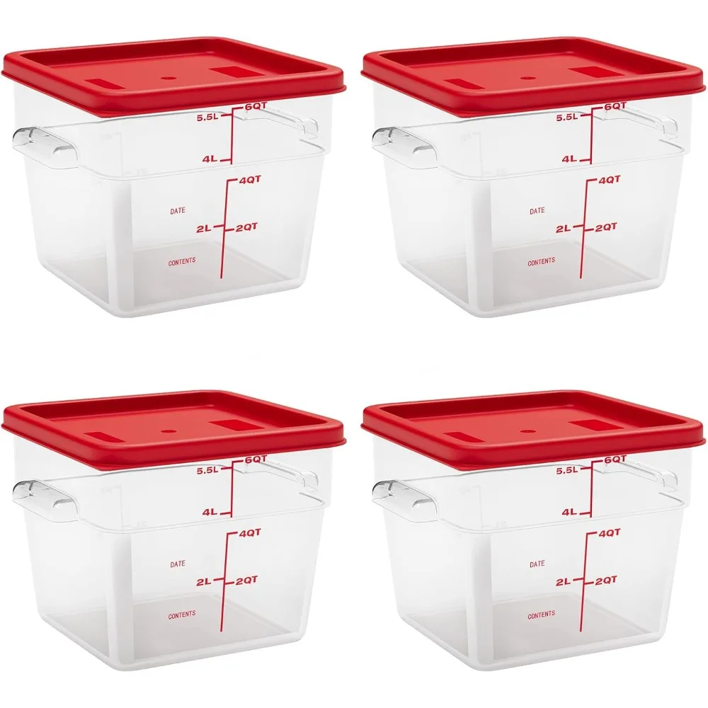 

4 Pack ,Food Containers with Lids and Handles, Food Storage Container