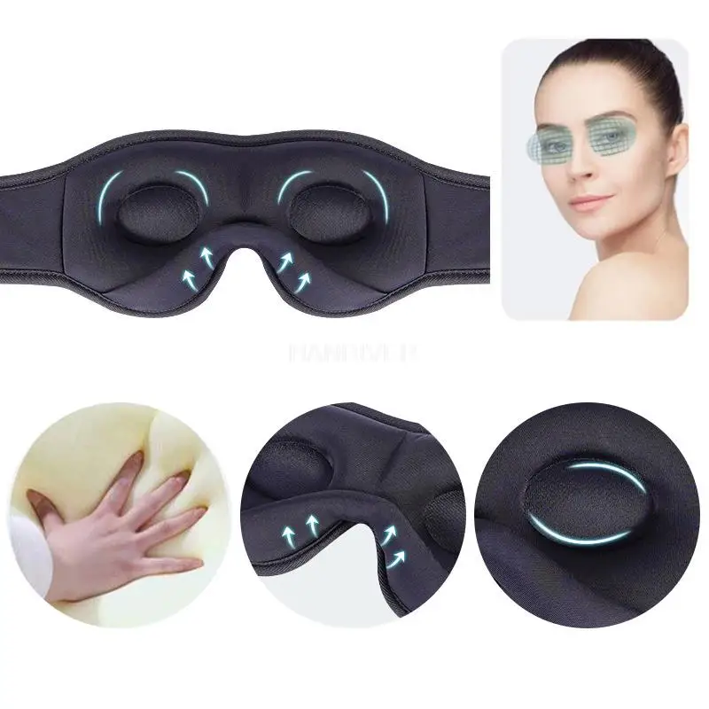 Wireless Bluetooth Sleep Goggles Headset Music Shading Sleep Memory Foam Sponge 3d Stereo Goggles Soft Comfortable Home Portable