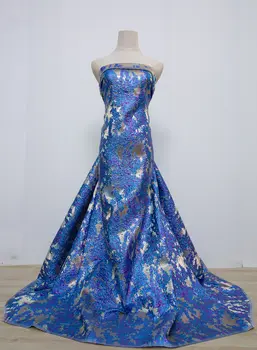 SJD LACA 非洲錦緞蕾絲布料 2025 高品質尼日利亞提花法式布料,適用於縫製女士派對禮服 4115 8 最佳銷售 尼日利亞錦緞布料 - №3