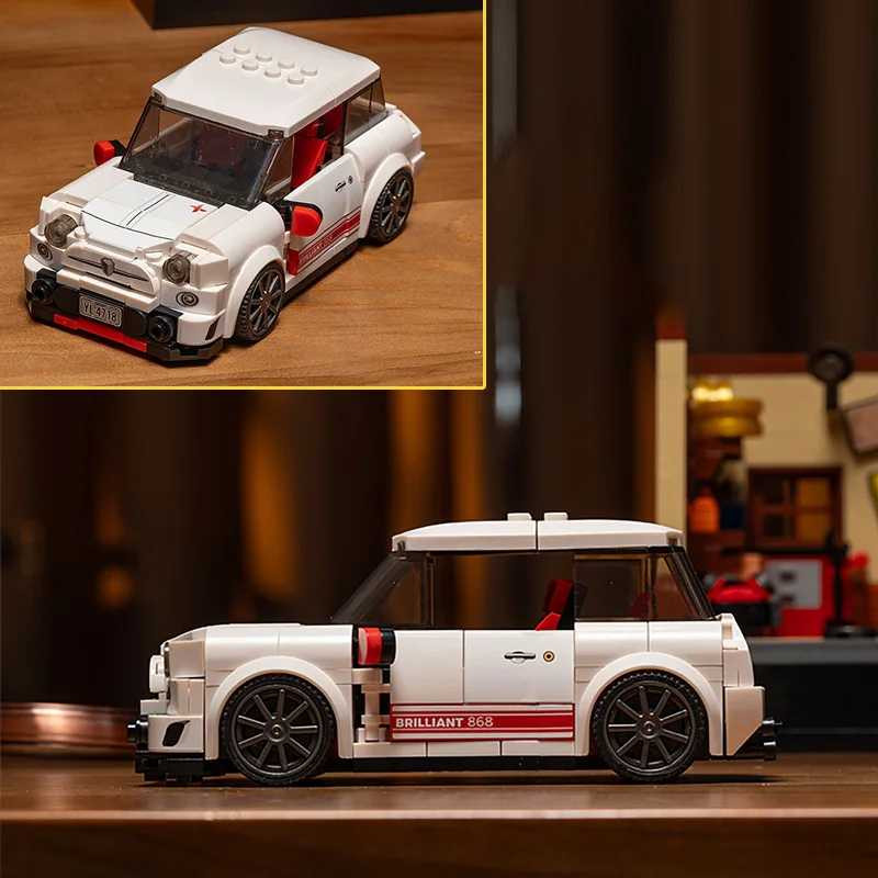 유명 자동차 시리즈 스포츠카 소형 블록 조립 레이싱카 장난감 차량 수집 교육용 모델 브릭 소년 선물
