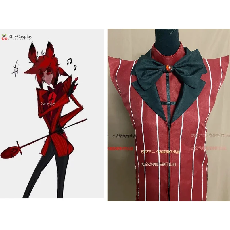 

Аластор Косплей Костюм Униформа Взрослых Мужчин Хэллоуин Карнавальный Наряд На Заказ