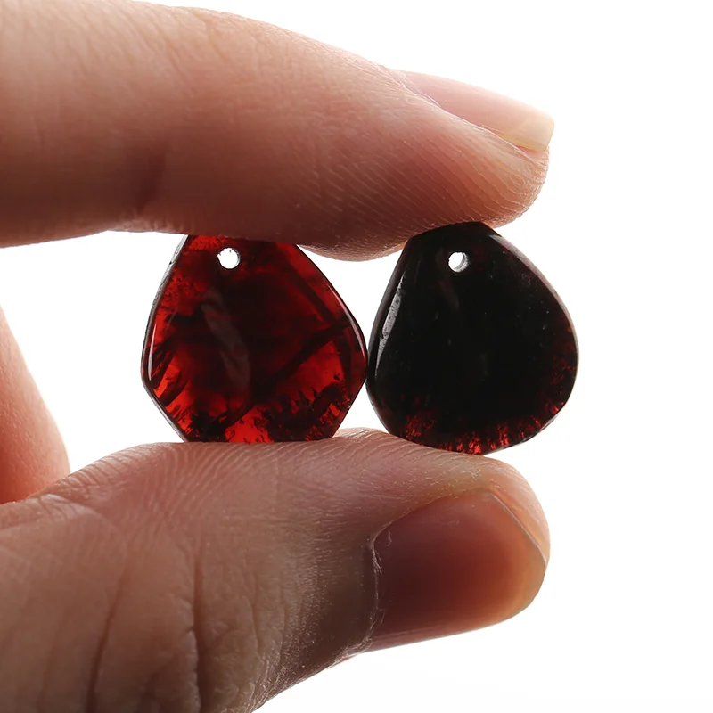 

Natural Garnet Irregular Shape Earring Beads for Jewelry Making, Handmade Natural stones beads 15*13*4mm 3g