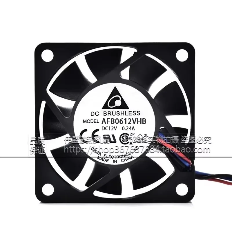 

Оригинальный вентилятор охлаждения корпуса 6CM 60*60*15MM 12V 0.24A AFB0612VHB