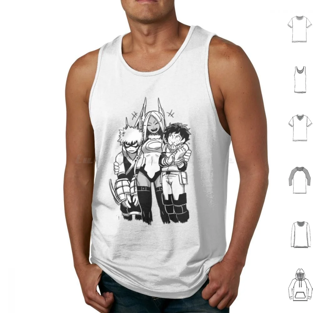 Mirko , Deku , Bakugou Tank Tops Vest Sleeveless Boku No Hero Academia Bnha Mha Anime All Might Deku Midoriya Bakugo