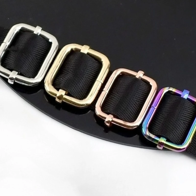 

20/30Pcs 16-38mm Metal Tri-Glide Slider Buckle Backpack Shoulder Strap Adjust Clasp Roller Pin Buckles DIY Hardware Accessories