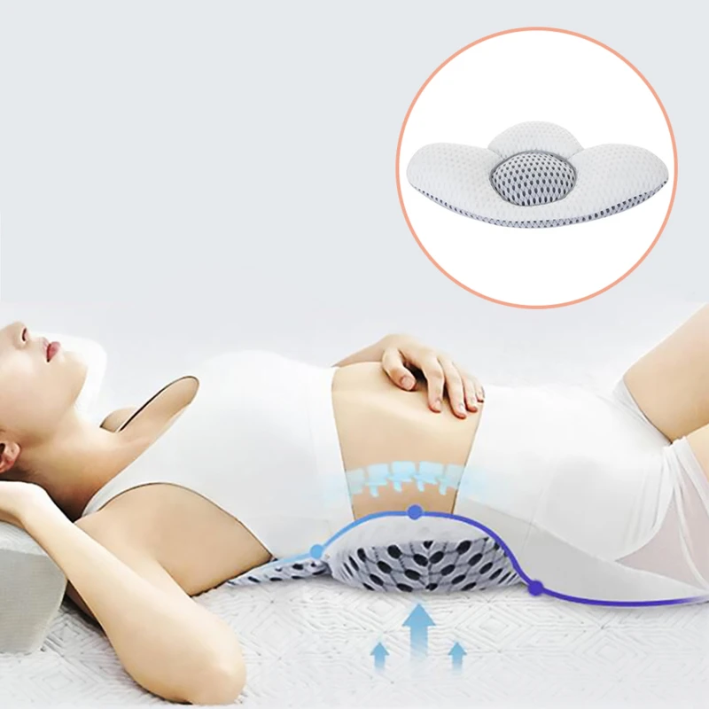 Pregnant Women Pillow 3D Waist Buckwheat Sleep Pillow Bed Back Pillow  lumbar Support Lumbar For Home Prevent Muscle Strain