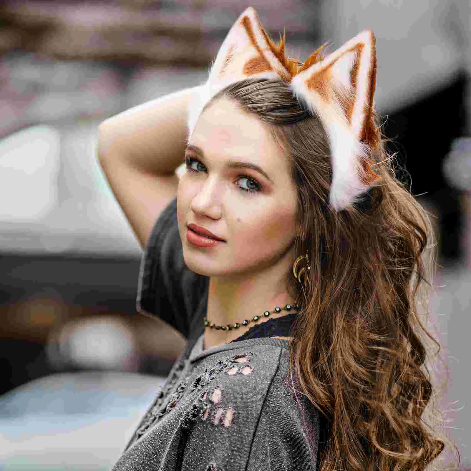 Cat Ears Headband Furry Cosplay Hair Accessories Blootube Headphones Headdress Headwear Aldult Miss