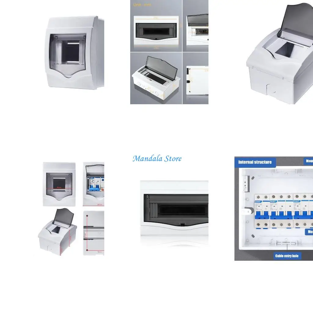 

U2JC 2-4/5-8/9-12 Ways Waterproof Distribution Box Home Plastic Distribution for Protection Box for Miniature