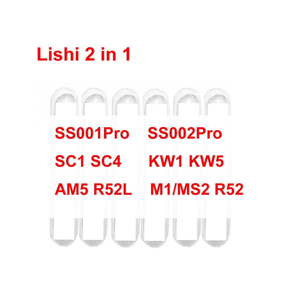 Locksmith Tools Lishi 2 in 1 Key Car Decoder Home Door Civil Locks Lockpick Kit SS001Pro SS002Pro SC1 SC4 KW1 KW5 AM5 M1/MS2 R52