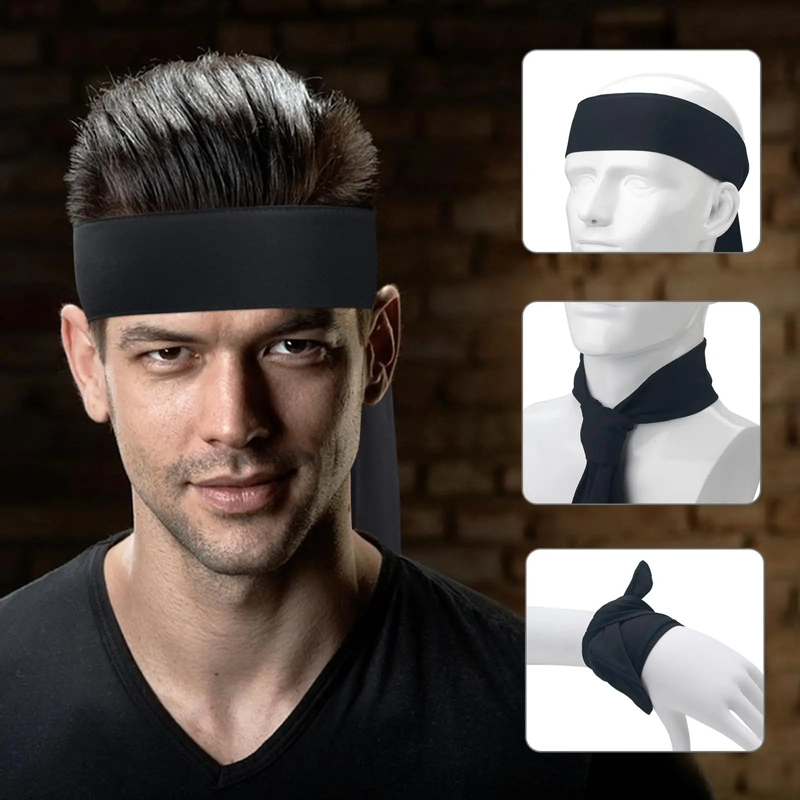 Diadema deportiva que absorbe la humedad, banda elástica para el sudor para correr, Fitness, deporte al aire libre, ciclismo, senderismo, tenis, banda para el cabello