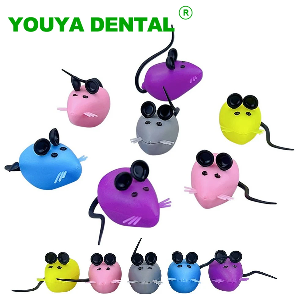 50pcs Milk Tooth Box Baby Tooth Box Mouse Shape Kids Teeth Storage Box Souvenir Save Case Deciduous Tooth Organizer Container