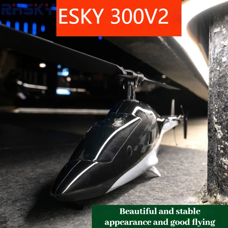 

Esky 300V2 Remote Control Battle Drone - Electric Single Rotor Durable Helicopter Model for Outdoor Play Realistic Toy Aircraft
