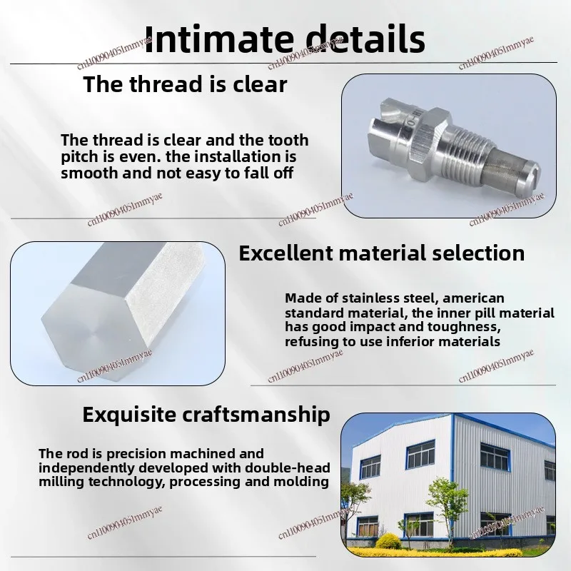 Stainless Steel Foil Machine Fan Nozzle Nozzle High Pressure Surface Cleaning Industrial Cooling Car Washing Machine Nozzle