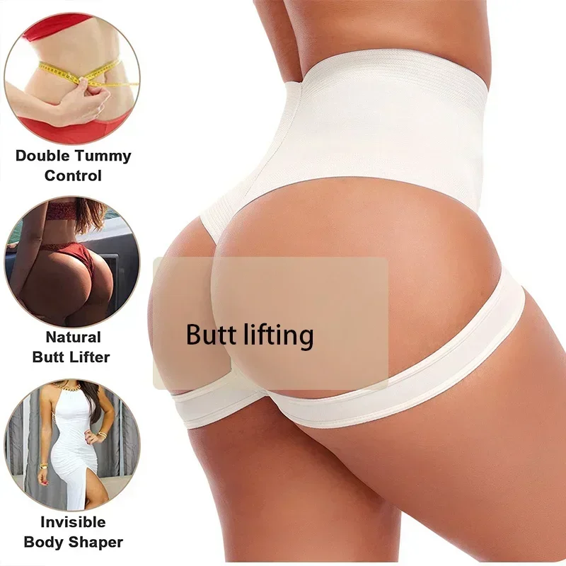 Dimmkof Sexy Butt Lifting Panties 6XL Tummy Control Body Shaper Thigh Bands Booty Lift Up Buttock Lifter Shapewear Panty Hollow