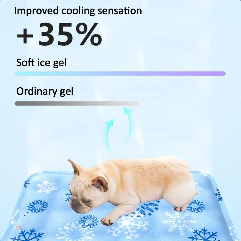 Bantal es hewan peliharaan Musim Panas, bantal es kucing anjing pendingin lembut gel es, bantal keren kucing, bantal es dingin untuk hewan peliharaan