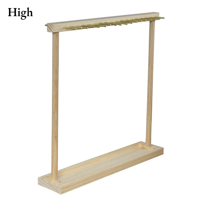 

Jewelry Organizer Display Stand Wood Necklace Hanging Countertop Rack for Chains Earrings Bracelets Showcase Storage Rack