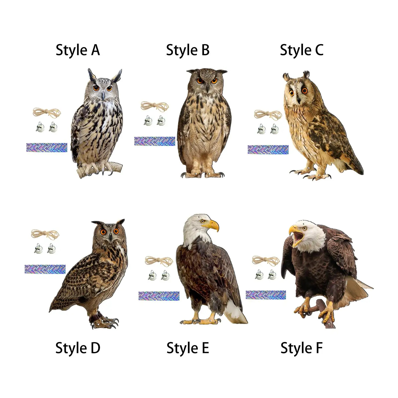 Fake Owl Decoration Realistic Bird Deterrent for Roofs Windows