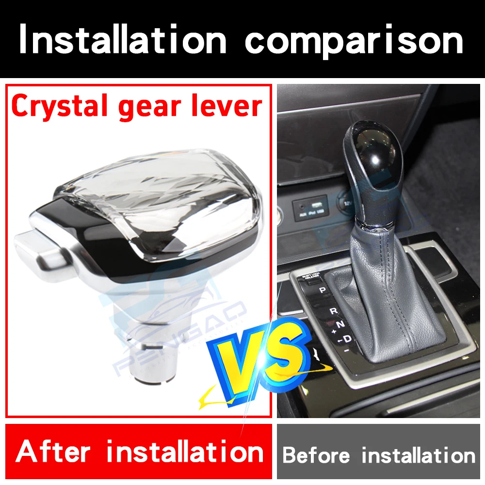 For hyundai tucson santafe gear rod Shengda automatic transmission Gearbox Handle bondage equipment Gear stick Gear shift knob 2