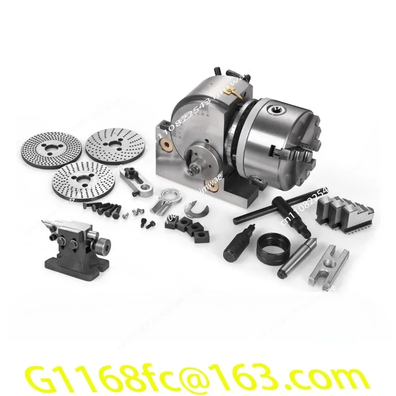 BS-0 Universal Dividing Head Precision Tailstock 100MM 3-Jaw Lathe Chuck Dividing Plates CNC Milling Head Tail Stock Part
