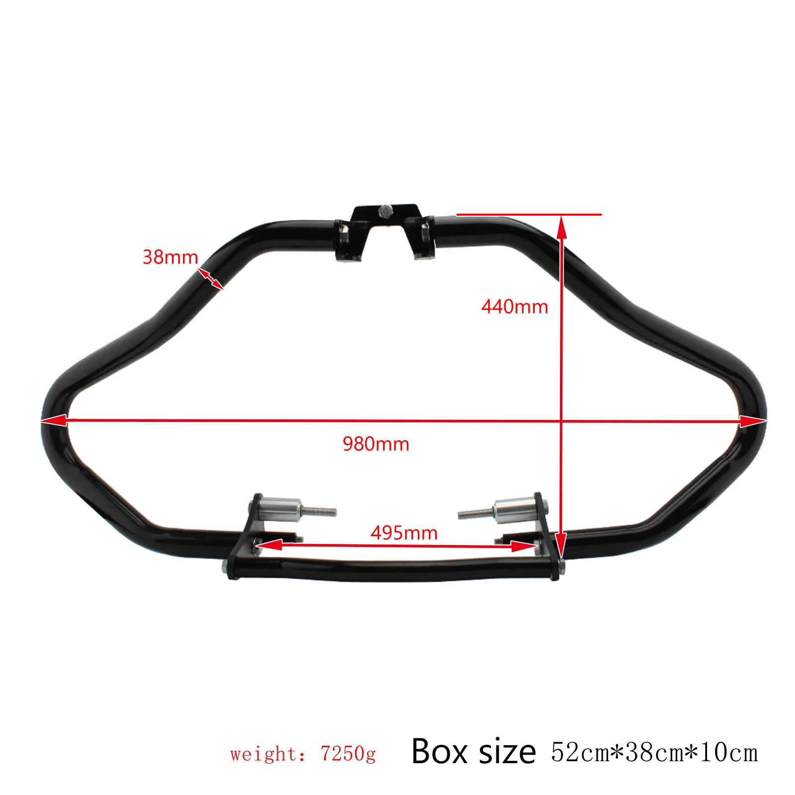 Stoßstange Motorschutz Sturzbügel Schwarz für Bmw R18 Classic 2020-2021